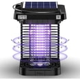 thumbnail image 1 of Fly Killer, Matamoscas eléctrico profesional con IP65 a prueba de agua, luces solares Bug Zapper Insect Killer Mosquito Killer Lamp Interior Solar & USB Powered Outdoor para Camping Senderismo Fiesta JFHHH pequeña, 1 of 5