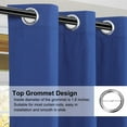 thumbnail image 4 of PiccoCasa 2 Panels Bedroom Waterproof 100% Blackout Curtains Dark Blue 42"x84", 4 of 7