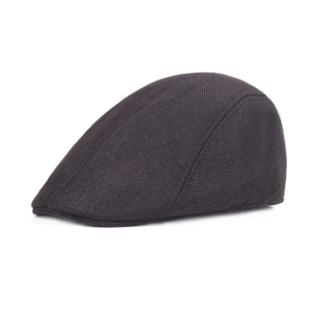 Hombres Casual Ivy Newsboy Sombrero Hombre Fieltro Otoño e Invierno Gorra Papá Ocio Boina Gorras Invierno Lana Flat Octagon Cap Ajustable 55-61cm Gao Jinjia LED