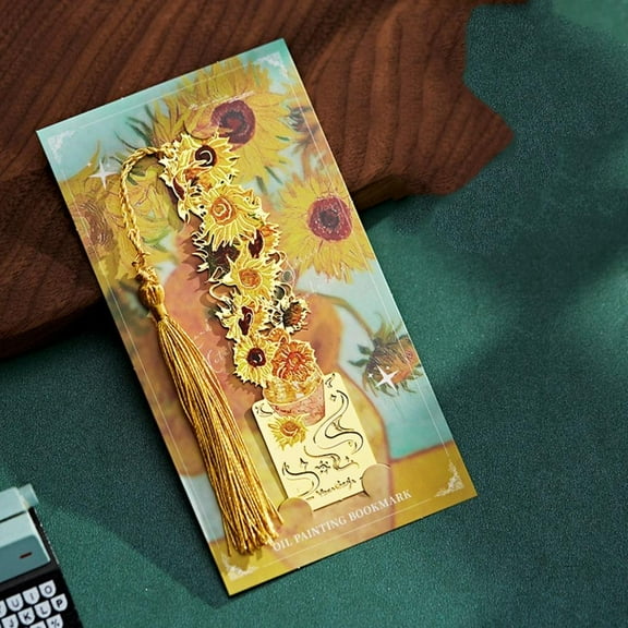 Vintage Van Gogh Oil Painting Metal Bookmark Reading Tool for Book Lovers Friends Student Awards Graduation Gift
