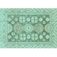 thumbnail image 1 of Ahgly Company Indoor Rectangle Oriental Light Blue Traditional Area Rugs, 6' x 9', 1 of 4