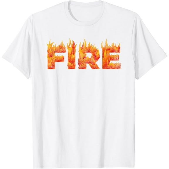 FIRE HALLOWEEN COSTUME FIRE AND ICE MATCHING COUPLES T-ShirtMen's and women's pure cotton short-sleeved shirts