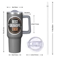 thumbnail image 2 of 40oz Tumbler for Grandpa Gift, Stainless Steel Insulated Cup with Handle, Best Grandpa Ever Present for Fathers Day Birthday Christmas, 2 of 5