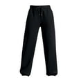 thumbnail image 2 of Pantalones De Chándal Para Mujer Con Forro Polar, Pantalones Deportivos, Pantalones Harén Informales, Color Negro S Sunnimix Pantalones de mujer con forro polar, 2 of 8