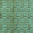 thumbnail image 1 of Ahgly Company Machine Washable Indoor Square Abstract Turquoise Blue Modern Area Rugs, 8' Square, 1 of 4