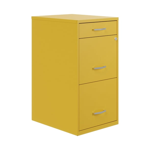 Space Solutions 3 Drawer Letter Width Vertical File with Pencil
