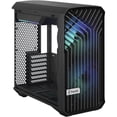 thumbnail image 3 of Fractal Design Torrent Compact RGB Light Tempered Glass E-ATX Mid-Tower Computer Case, Black, 3 of 9