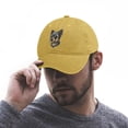 thumbnail image 4 of Dog Smoking Cigarette Sand Colour Hat Adjustable Funny Fashion Unisex Baseball Cap for Men Women, 4 of 7