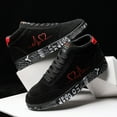 thumbnail image 4 of Platform High Top Fashion Sneakers for Women Men Couple Valentines Day Heart Autumn Casual Walking Flat Shoes, 4 of 6