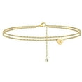 thumbnail image 1 of 2022 New Heart Initial Beach Tobilleras para mujer, 14K Gold Filled Handmade Dainty Layered Anklet Letter Initial Heart Tobilleras para mujer Beach Jewe Wmkox8yi  sjalhkljlk1463, 1 of 1