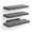 Grey-15.7 Inches, variant on Black 47.2 Inches Floating Shelves Set of 3 for Wall Decor and Storage