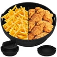 thumbnail image 1 of EIMELI Pot en Silicone pour Friteuse à Air Chaud avec Séparateur Panier en Silicone Multi-Usage pour Friteuse à Air avec Poignée Plateau en Silicone Pliable pour Friteuse à Air Poêle en Silicone Réutilisable Ronde pour Friteuse à Air, 1 of 9
