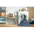 thumbnail image 2 of Ahgly Company Machine Washable Indoor Rectangle Transitional Blue Jay Blue Area Rugs, 7' x 10', 2 of 7