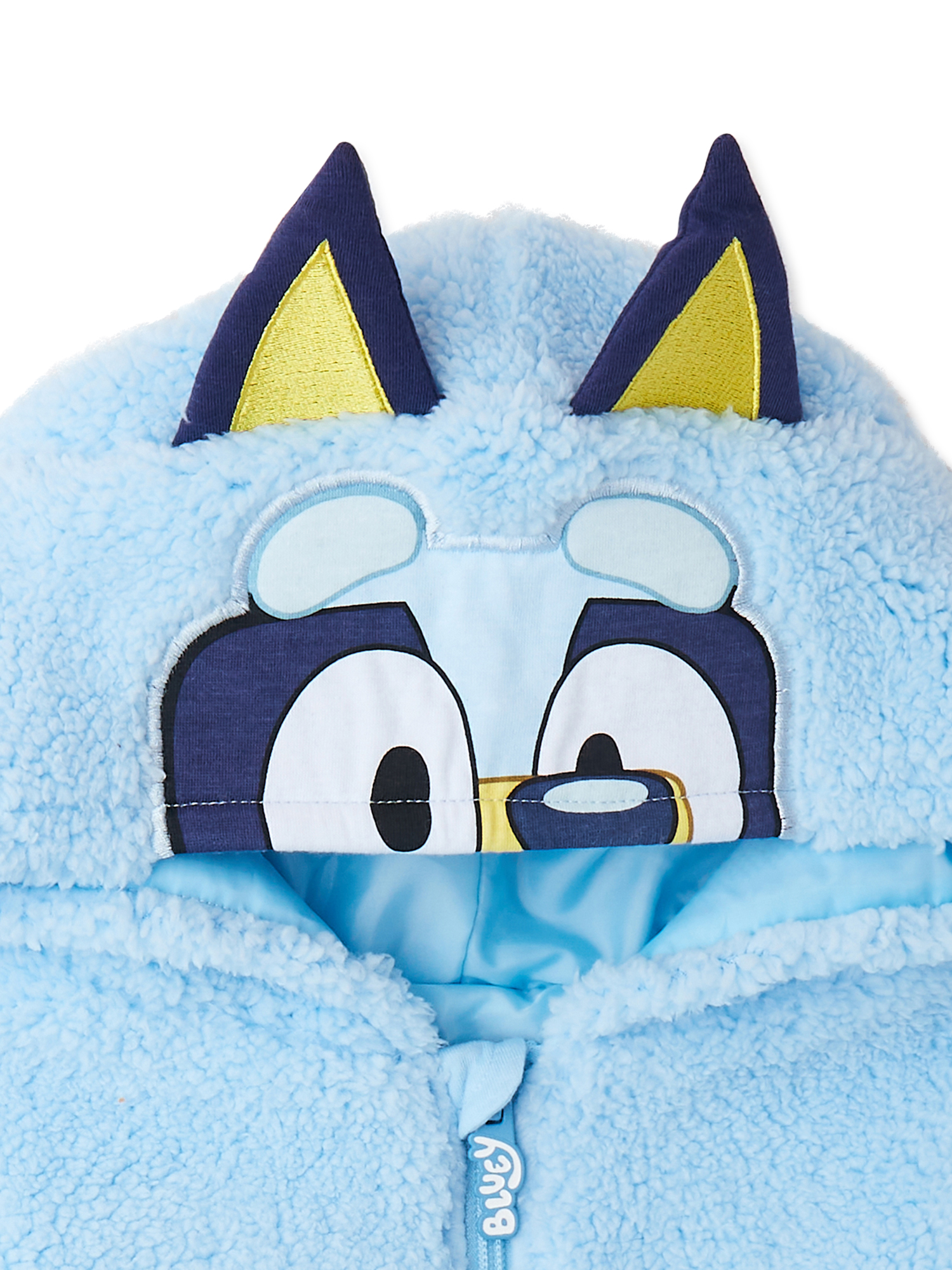 Bluey Toddler Cosplay Faux Sherpa Hoodie, Sizes 2T-5T