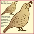 thumbnail image 2 of Quail Stencil - Forest Mountain Woodland Wildlife African Wild Animal DIY Template Reusable Laser Cut Mylar Template for Painting Home Decor DIY Crafts - The Artful Stencil, 2 of 7
