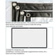 thumbnail image 3 of Proyector de doble cara Pantalla De Proyector De 120 ''/ 150'', 4K HD Pantalla De Proyector De Video Portátil Plegable Antiarrugas - 150 pulgadas 150 pulgadas Magideal Proyector de doble cara, 3 of 6
