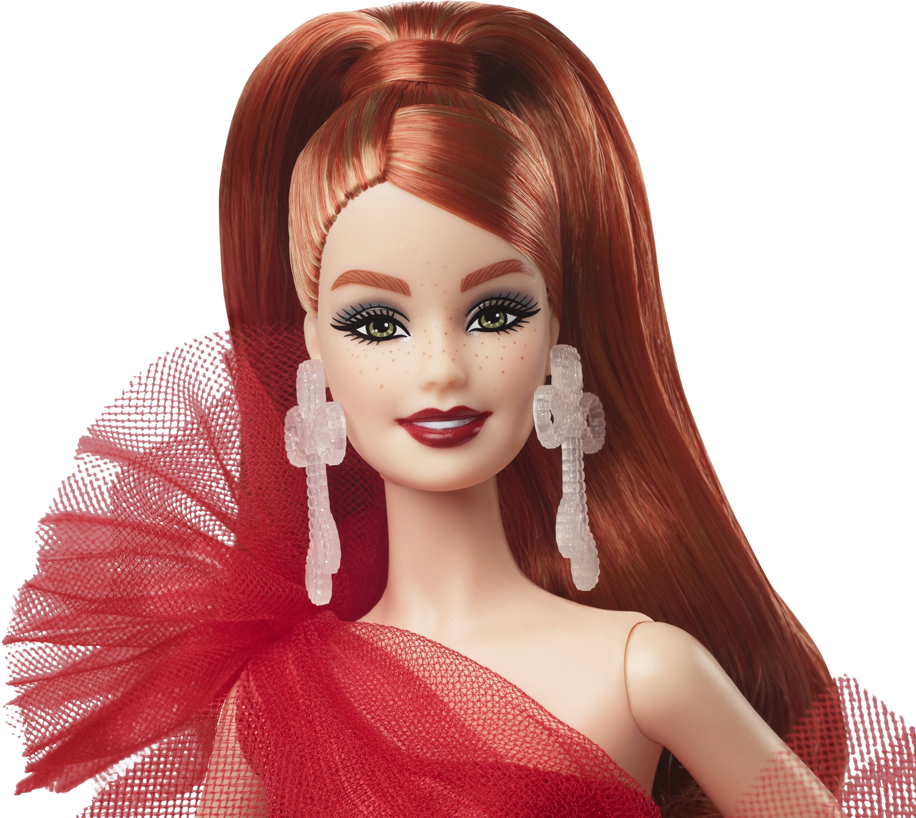 Barbie 2024 Holiday Barbie Dolls, Seasonal Collector Gift, Barbie Signature, Plaid Gown with Red Bow [Walmart Exclusive]
