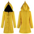 thumbnail image 3 of Disfraz de Cosplay, chaqueta larga amarilla Unisex, abrigo, ropa de actuación de Cosplay de Halloween, 3 of 10