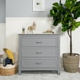 thumbnail image 3 of DaVinci Charlie 3-Drawer Dresser, Gray, 3 of 8