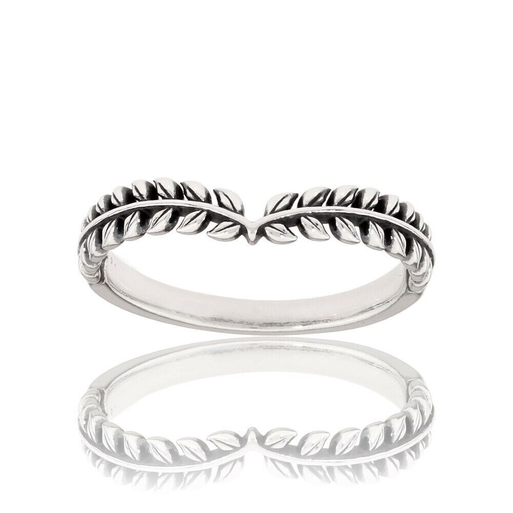 PANDORA Seeds wishbone ring in sterling silver