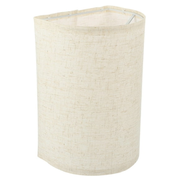 OFFIGAM Beige Linen Half Circle Table Lamp Shade Decorative Replacement for Home Lighting and Bedroom Lamps