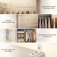 thumbnail image 3 of Homieasy 20.5 - 120'' W Closet System with Hanging Rods(Cut to Fit), Gray, 3 of 6