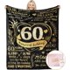 thumbnail image 1 of LHSHID 60th Birthday Gifts for Women with Gifts Box Happy 60 Year Old Woman Gifts Blanket 60th Birthday Gifts Ideas for Her 60 Birthday Decorations Gifts for Women Mom Wife Sister Friends 30"x40", 1 of 7