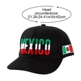thumbnail image 2 of Jiibva Mexican Embroidered Baseball Cap Unisex Mexican Flag Hip Hop Hat Mexican Outdoor Recreational Sports Cap, 2 of 7