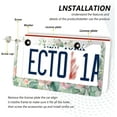 thumbnail image 5 of GZHJMY Watercolor Cactus License Plate Frames Set of 2, Universal Aluminum License Plate Holders 2 Holes Car Tag Frames Automotive Exterior Accessories with Screw Caps Decorative, 5 of 7