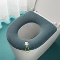 thumbnail image 2 of Cojín Universal para asiento de inodoro, cubierta gruesa para inodoro, anillo de inodoro lavable, suave, 2 of 5