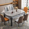 thumbnail image 1 of Wooden Modern Dining Tables Extendable Balcony Round Kitchen Dining Tables Coffee Luxury Tavolo Pranzo Home Furniture SR50DT My Lux Decor Round, 1 of 6