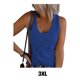 thumbnail image 5 of Minnieouse Manténgase elegante y cómodo Chaleco informal Tops para mujer Chaleco para mujer Camiseta sin mangas para mujer Camiseta negra para Prendas para la parte del cuerpo color azul,1 3XL, 5 of 5