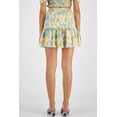 thumbnail image 3 of Bar III Women's Elastic Waist Printed Ruffled Pull-On Mini Skirt Fancy Flora (Fancy Flora, M), 3 of 3