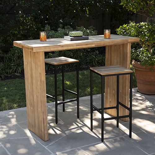 outdoor bar table with umbrella hole