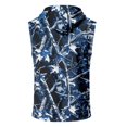 thumbnail image 5 of Men’s Athletic Sleeveless Hoodie with Drawstring Hood and Front Pocket Casual Loose Fit Camouflage Patterned Vest Top, 5 of 7