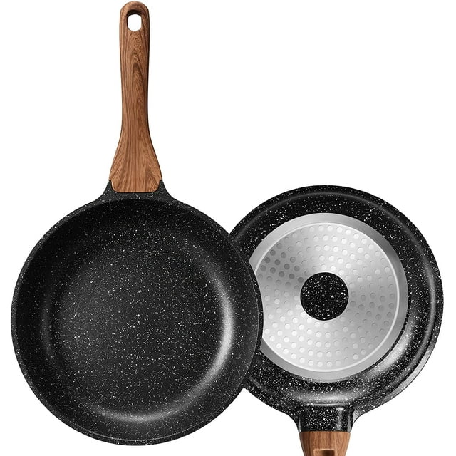 9.5 Inch Frying Pan Nonstick Induction Skillet Non Stick Egg Omelette Maker Pan with Granite Coating