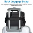 thumbnail image 4 of Laptop Shoulder Bag Compatible With 13-13.3 Inch MacBook Air  MacBook Pro  Notebook Computer  Polyester Sleeve With Back Trolley Belt, 4 of 7