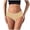 Beige, variant on Women's Seamless Breathable Pure Crotch Low Waist Solid Triangle Panties Hot Pink M