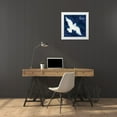 thumbnail image 3 of Brent, Paul 12x12 White Modern Wood Framed Museum Art Print Titled - Cyano Dove I, 3 of 4