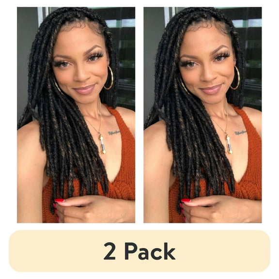 (2 pack) Darling Jozi Locs Crochet Hair 2X Pack, 18 inch, 1/27, Adult, Female