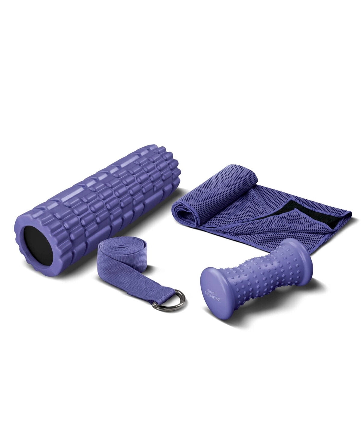 Lomi Fitness Recovery Kit 4Piece Home Fitness Set, Purple