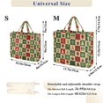 thumbnail image 2 of FORMRS Womens Corduroy Tote Bag Crossbody Shoulder Purse Handbag with Detachable Strap, Christmas Plaid Pattern, 2 of 7
