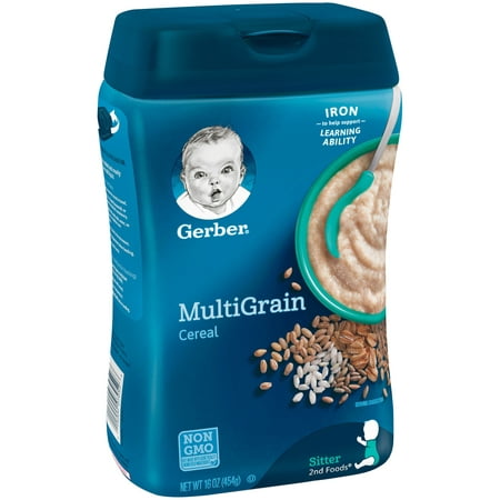 Gerber Multigrain Baby Cereal, 16 oz - Walmart.com