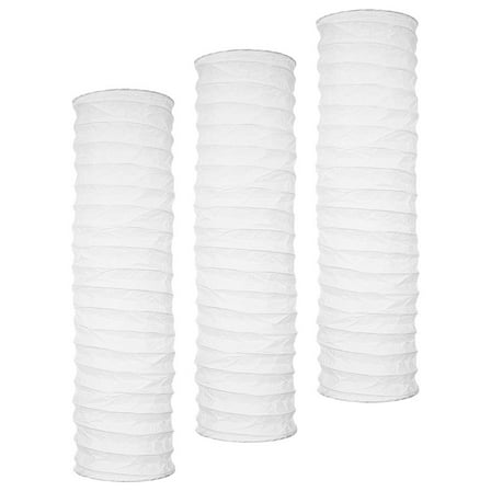 YOSADIER 3Pcs European Paper Floor Lampshade White for Home Use Enhancing Living Room Ambiance