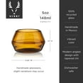 thumbnail image 4 of Viski Tequila Copita Glass, Mexican Glassware, Wedding Gifts, 5oz, Amber, 4 of 8