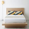 thumbnail image 6 of Yayeee Pillowcase Standard Size Set of 2 Satin Wrinkle Resistant Pillow Case, Retro Colorful Stripes, 6 of 7