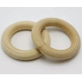 thumbnail image 5 of U8MO 10 Large Unfinished Natural Untreated Plain Wooden 55mm(2.2") Wood Round Ring, 5 of 6