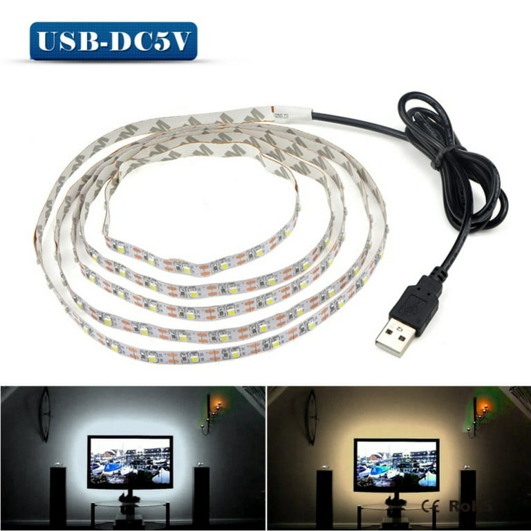 5V USB LED Strip Light 2835 DC LEDs Lights Flexible 1M 2M 3M 5M White Warm  For TV Background Lighting Night Lamp From Lightingshops, $2.55