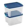 thumbnail image 4 of Sterilite Contenant de Rangement Empilable de 18 Gal Latch and Carry, Transparent (Lot de 6), 4 of 12