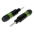 thumbnail image 1 of Unique Bargains 0.73" Motorcycle Slider Frame Aluminum Alloy Plastic Wheel Fairing Protection Crash Pad Protector Guard 1.14" 4.65"  Green 2 Pcs, 1 of 7